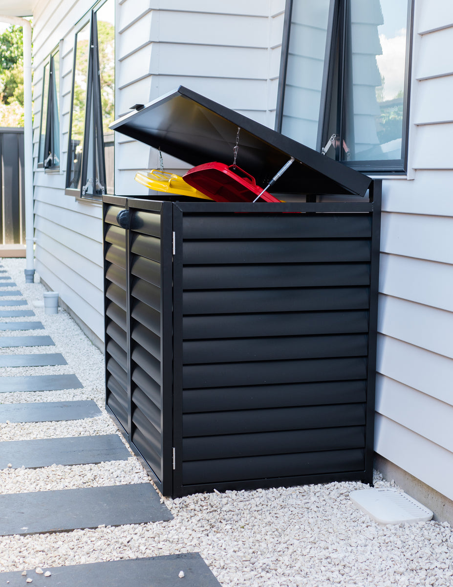 Aluminium Bin Covers NZ Wheelie Bin Cover Outdoor Bin Shelter